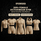 200 Women’s Gymwear Mockup Pack | SVG & PNG Activewear Templates for Designers & Fitness Brands