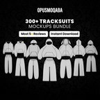 300 Tracksuit Mockup Bundle | SVG & PNG Vector Templates for Fashion Designers & Clothing Brands