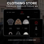 Shopify Clothing Theme V3 | Modern Fashion Brand Theme with Music Player Enter Page + Background Video + Fully Customizable Layout