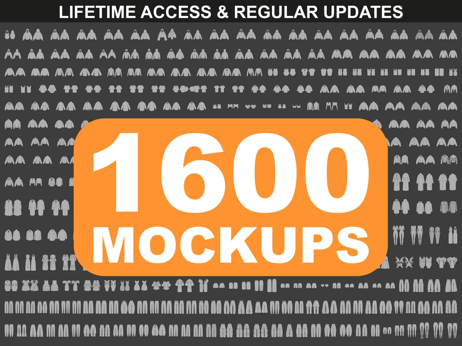 1600+ Fashion Design Mockups Bundle | Streetwear & Apparel Vector Flats | Tech Pack Templates for Designers