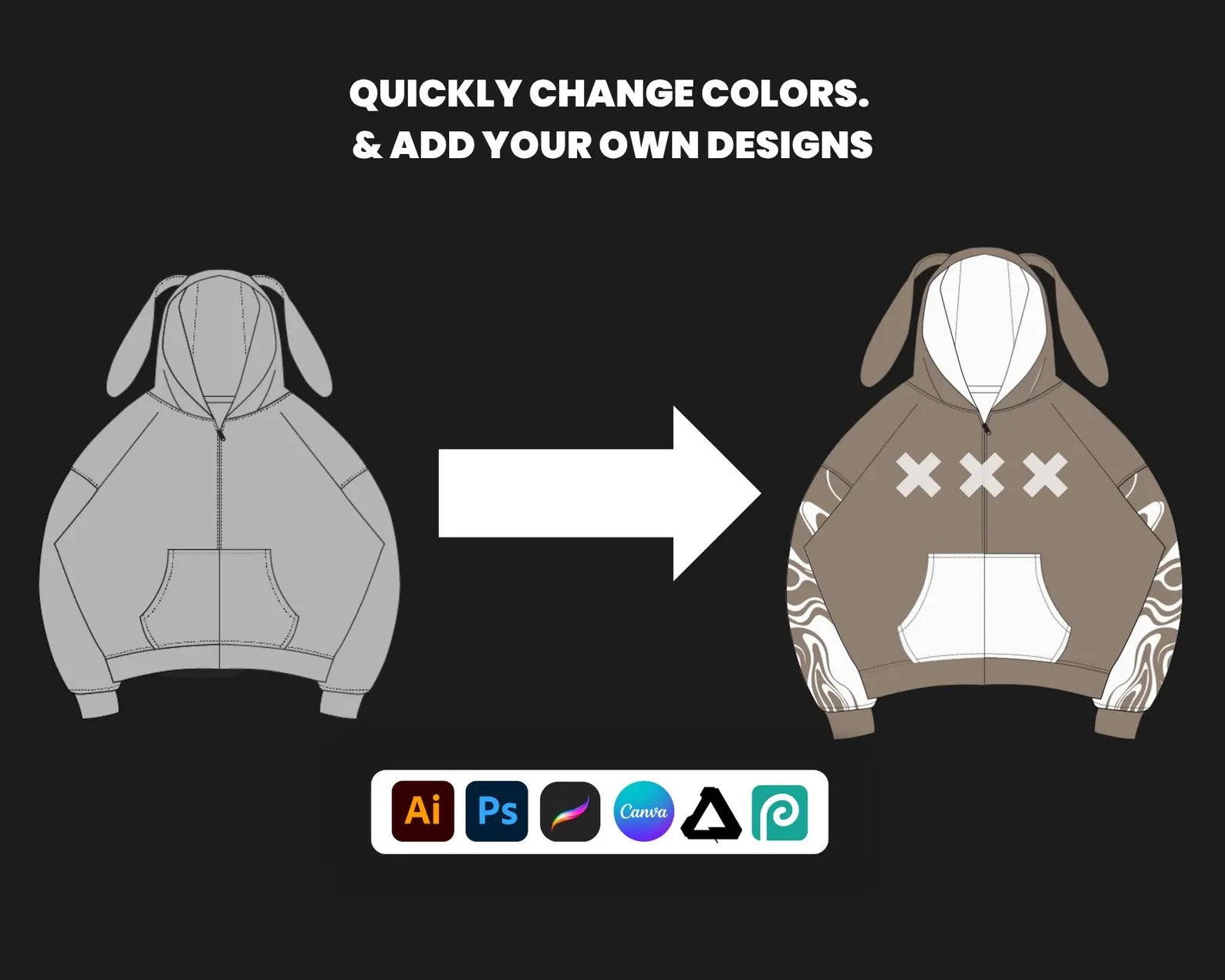 300 Tracksuit Mockup Bundle | SVG & PNG Vector Templates for Fashion Designers & Clothing Brands