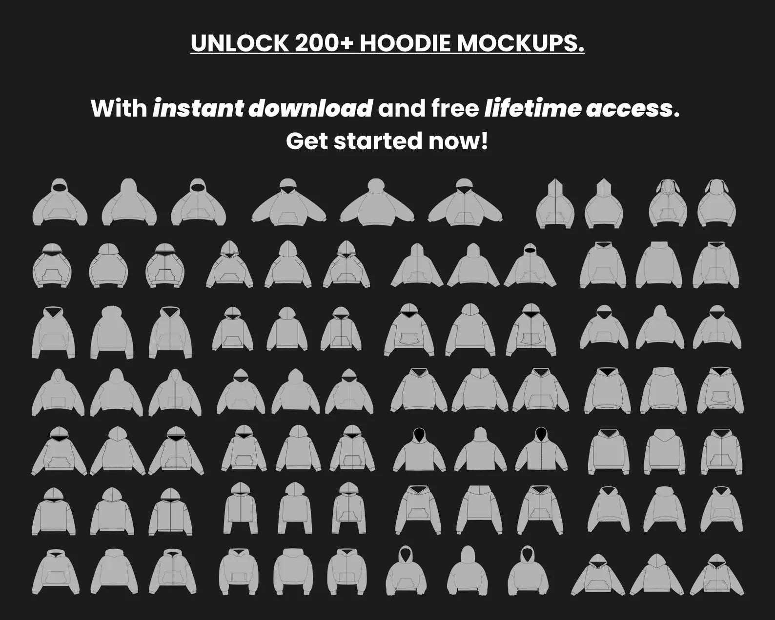 300 Tracksuit Mockup Bundle | SVG & PNG Vector Templates for Fashion Designers & Clothing Brands