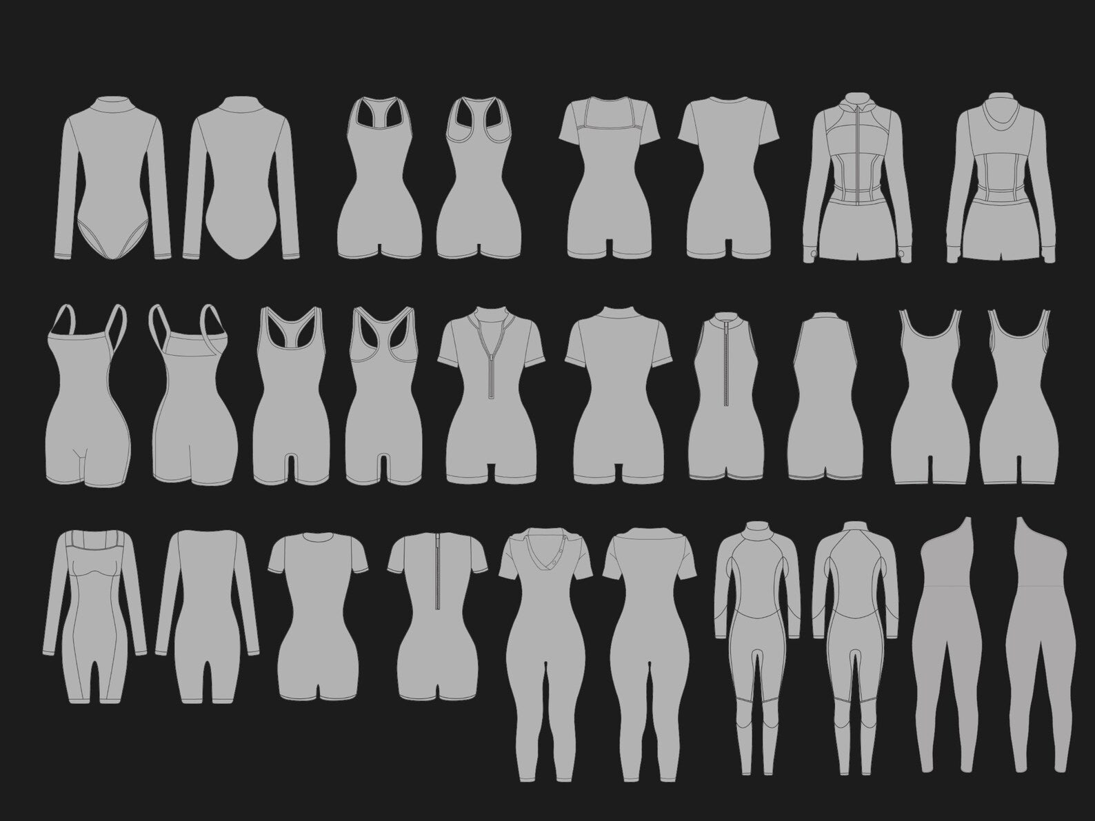 200 Women’s Gymwear Mockup Pack | SVG & PNG Activewear Templates for Designers & Fitness Brands