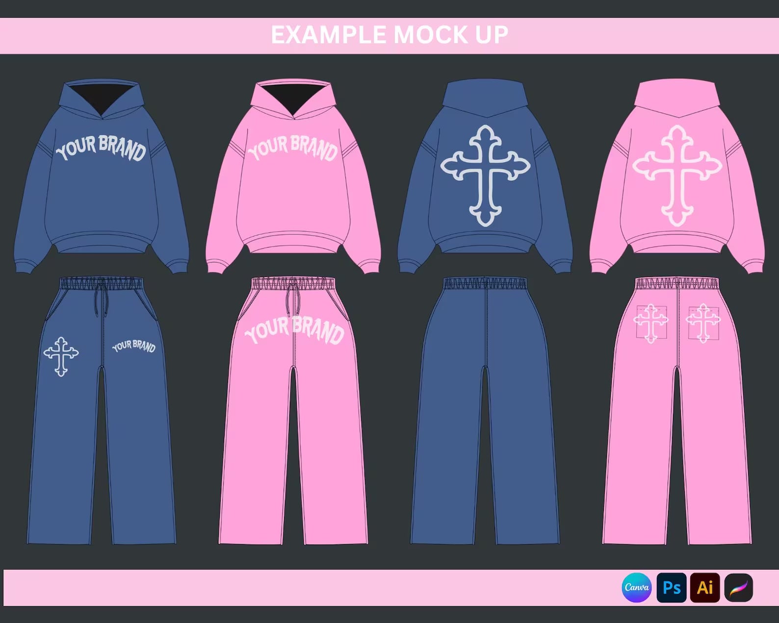 Women’s Fashion & Streetwear Mockup Pack – 100+ Editable Templates