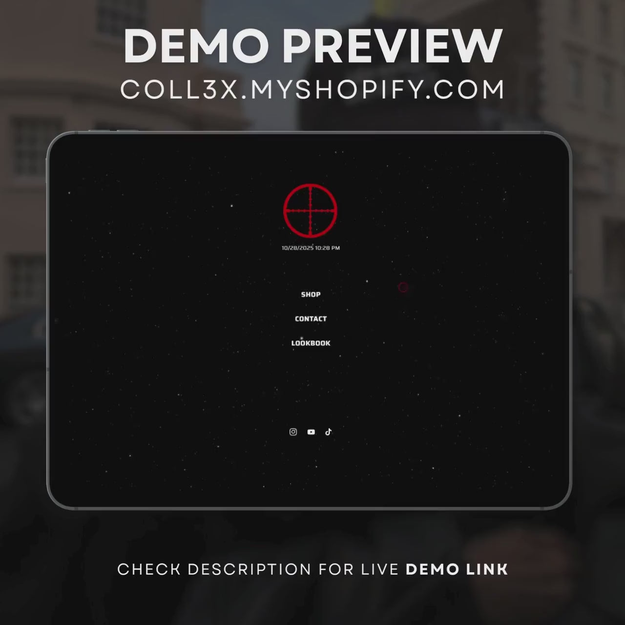 Shopify Clothing Theme V3 | Modern Fashion Brand Theme with Music Player Enter Page + Background Video + Fully Customizable Layout