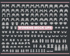 Women’s Fashion & Streetwear Mockup Pack – 100+ Editable Templates