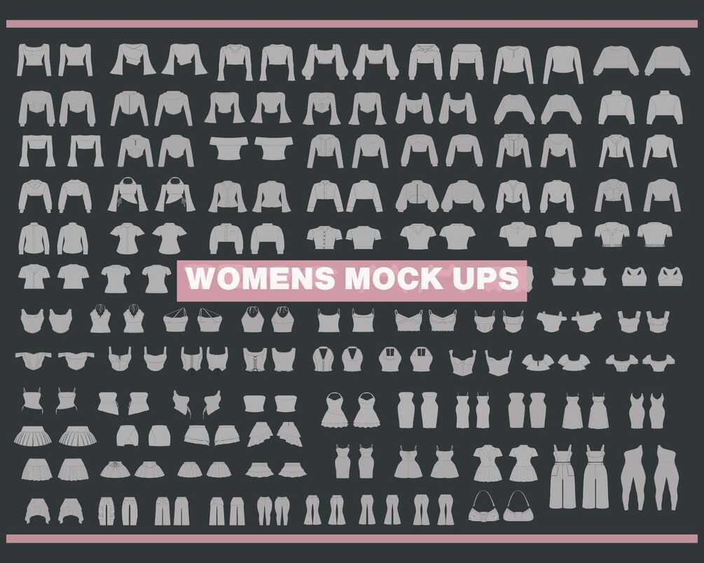 Women’s Fashion & Streetwear Mockup Pack – 100+ Editable Templates